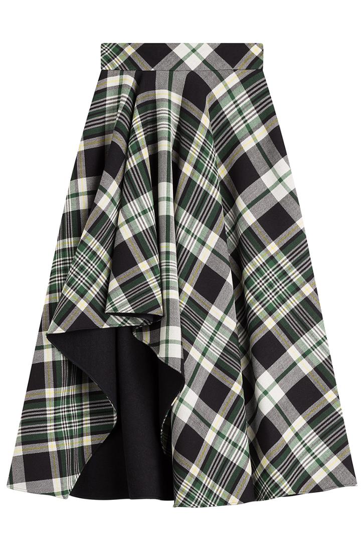 Alexander Mcqueen Tartan Midi Skirt