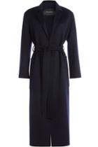 Tara Jarmon Tara Jarmon Belted Wool Coat - Blue