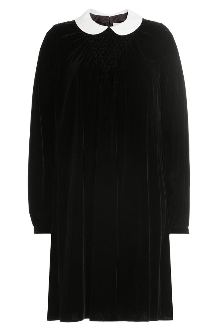 Valentino Valentino Virgin Wool Velvet Dress
