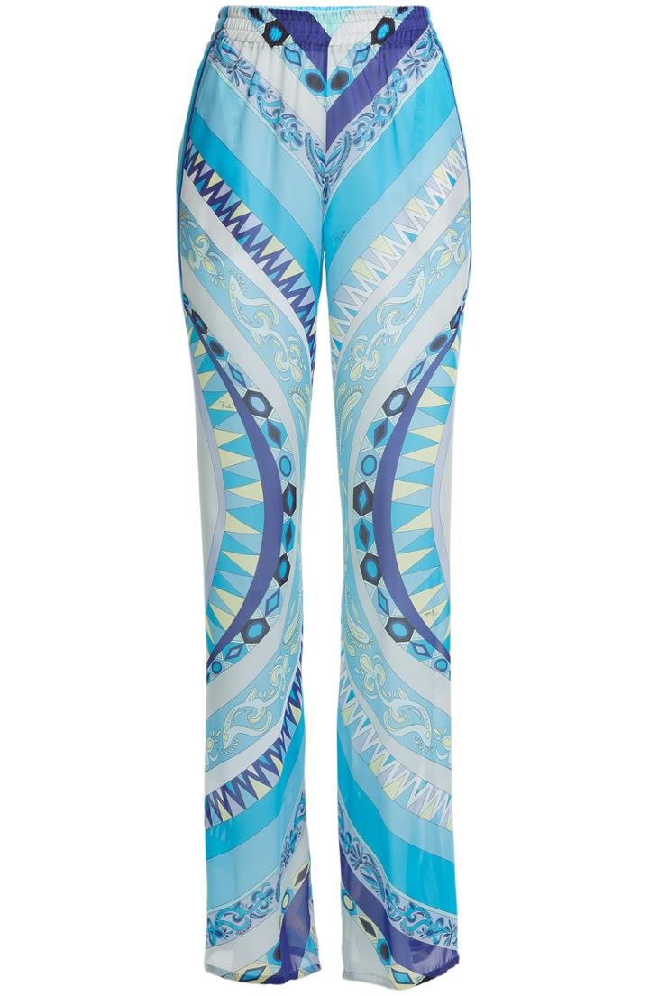 Emilio Pucci Printed Silk Pants