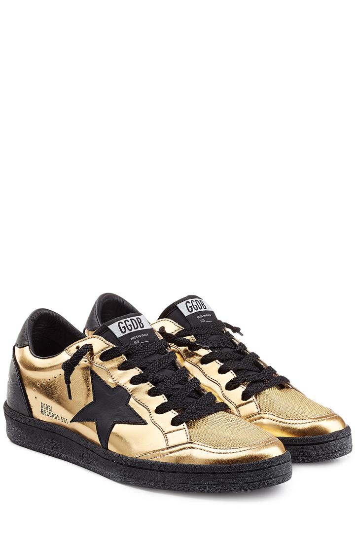 Golden Goose Ball Star Leather Sneakers