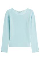 81 Hours 81 Hours Cashmere Pullover With Buttoned Cuffs - Blue