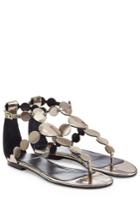 Pierre Hardy Pierre Hardy Metallic Leather Sandals - Multicolor