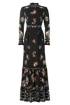 Vilshenko Vilshenko Floor-length Printed Silk Dress - Florals