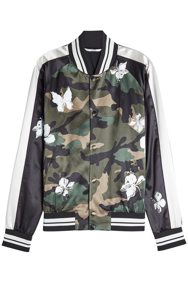Valentino Valentino Printed Bomber Jacket