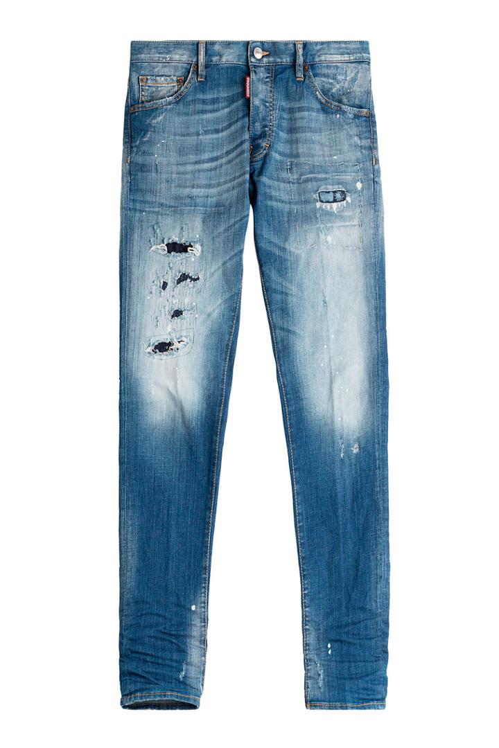 Dsquared2 Dsquared2 Cool Guy Distressed Slim Jeans - Blue
