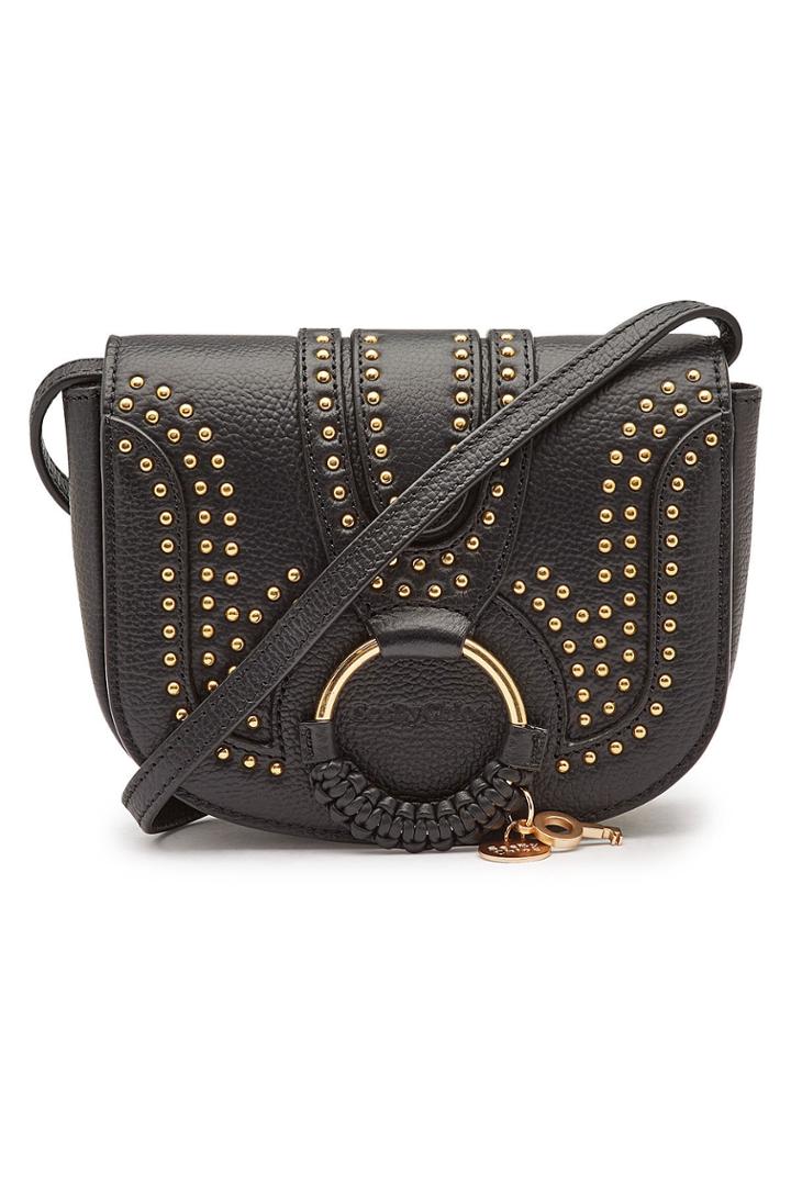 See By Chloé See By Chloé Leather Shoulder Bag With Studs