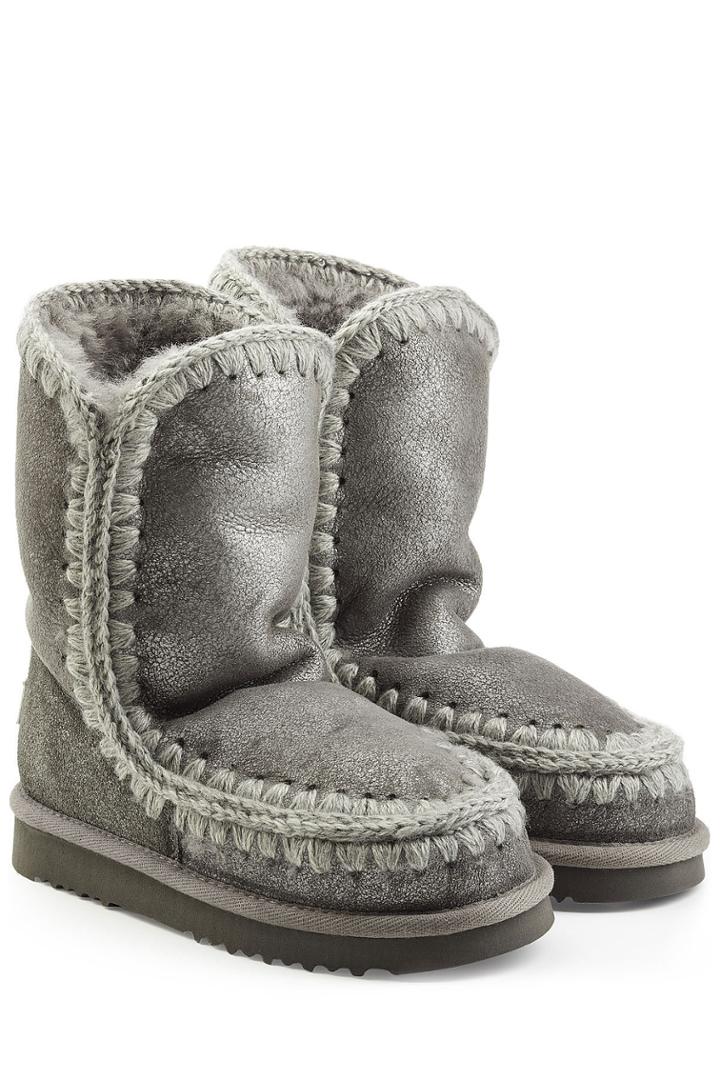 Mou Mou Metallic Eskimo Sheepskin Boots