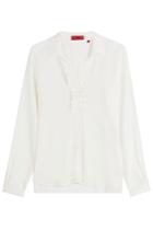 Hugo Hugo Blouse With Ruffles - White