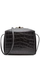 Alexander Mcqueen Alexander Mcqueen Embossed Leather Shoulder Bag - Black
