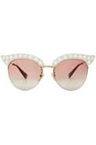 Gucci Gucci Embellished Cat Eye Sunglasses