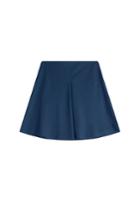 Jil Sander Navy Jil Sander Navy Flared Wool Skirt - Blue
