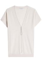 Brunello Cucinelli Brunello Cucinelli Embellished Cashmere Top - Beige
