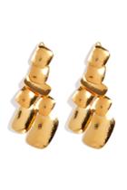 Hervé Van Der Straeten Hervé Van Der Straeten Hammered Gold-plated Yucata Earrings