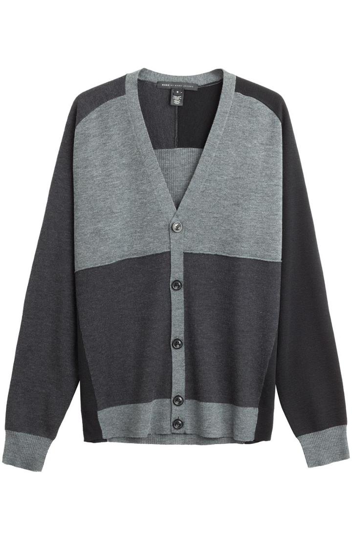 Marc By Marc Jacobs Wool Colorblock Cardigan