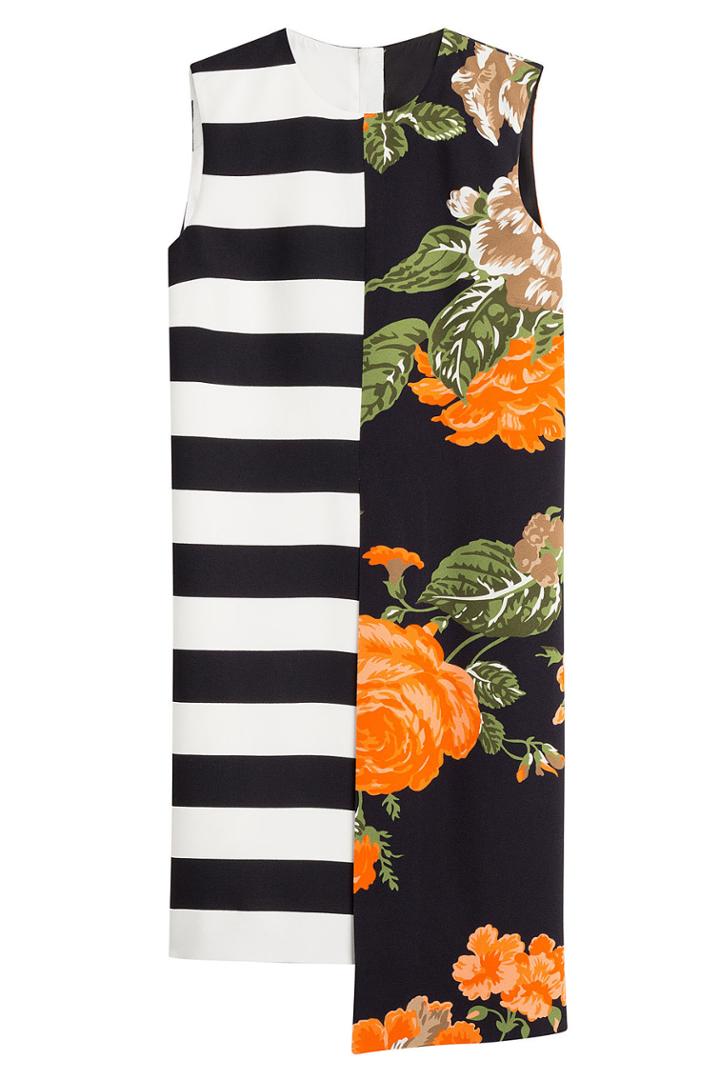 Msgm Msgm Printed Dress With Asymmetric Hemline - Multicolored