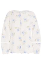 Vilshenko Vilshenko Printed Silk Blouse - White