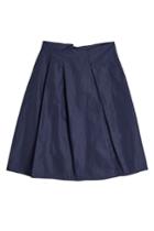 Jil Sander Navy Jil Sander Navy Pleated Mini Skirt