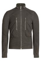 Rick Owens Men Rick Owens Men Suede Jacket - Grey