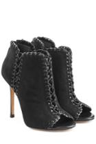 Michael Kors Michael Kors Suede Peep-toe Sandals