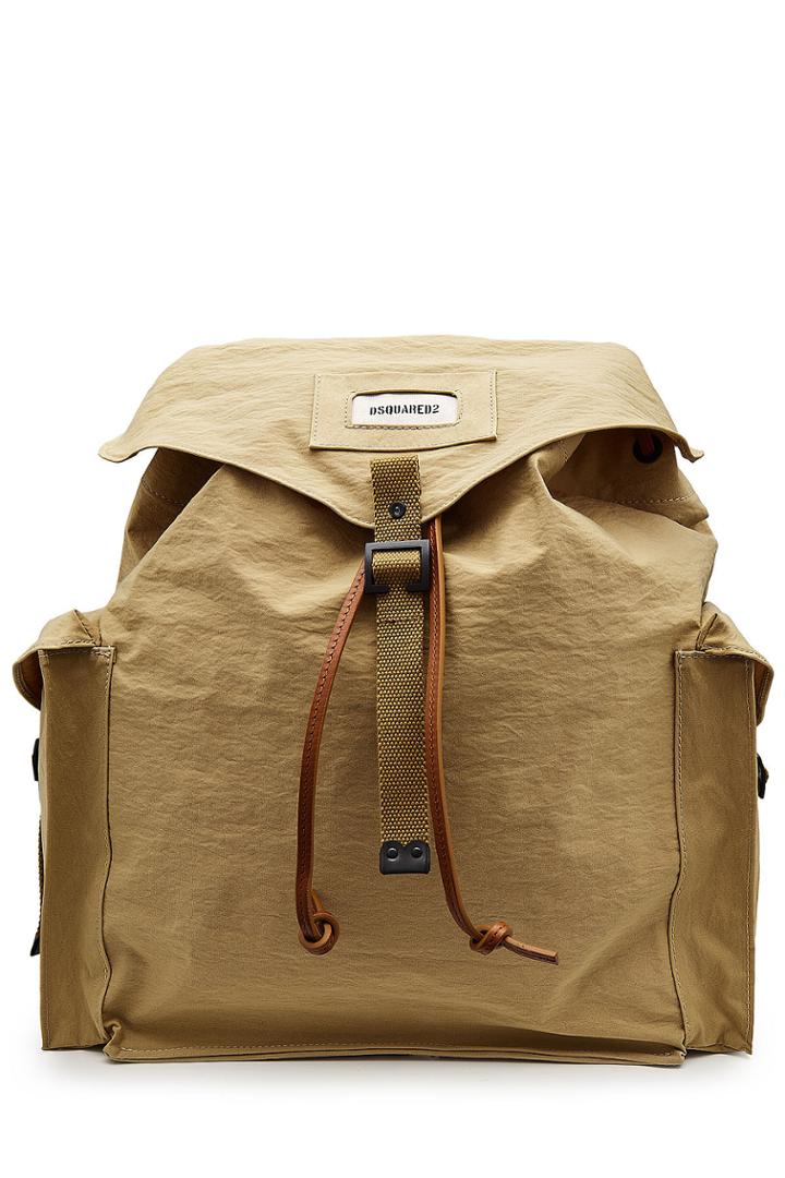 Dsquared2 Dsquared2 Backpack With Leather And Cotton