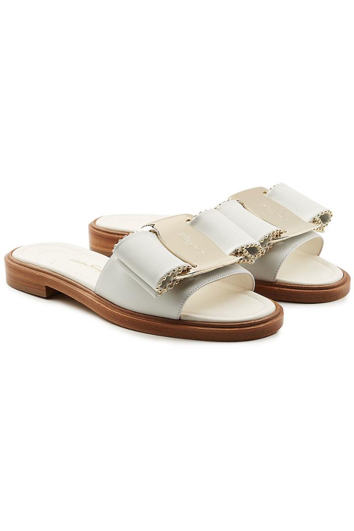 Salvatore Ferragamo Salvatore Ferragamo Isera Embellished Leather Sandals