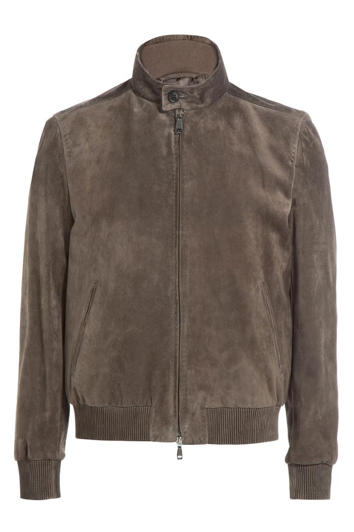 Brioni Brioni Suede Jacket - Brown