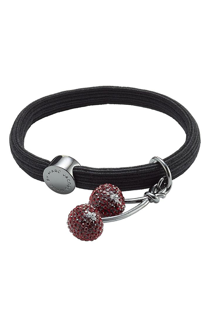 Marc By Marc Jacobs Marc By Marc Jacobs Two Cherries Hair Tie - Black