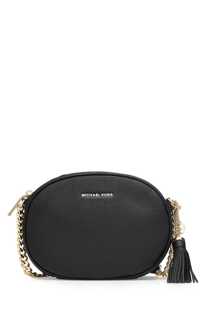 Michael Michael Kors Michael Michael Kors Leather Shoulder Bag With Tassel