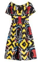 Moschino Moschino Printed Silk Cocktail Dress