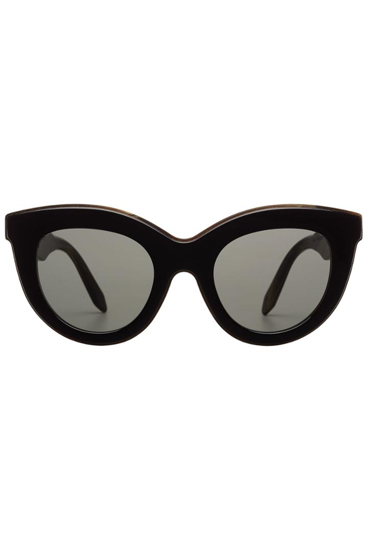 Victoria Beckham Victoria Beckham Layered Cat-eye Sunglasses - Black