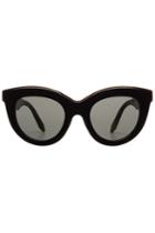Victoria Beckham Victoria Beckham Layered Cat-eye Sunglasses - Black