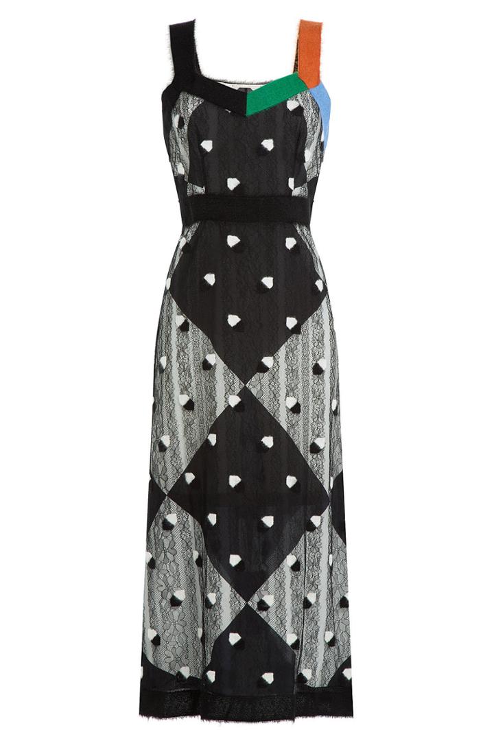 Marco De Vincenzo Marco De Vincenzo Midi Dress With Lace