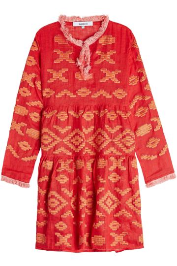 March11 March11 Serena Embroidered Linen Mini Dress