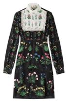 Valentino Valentino Printed Dress With Lace