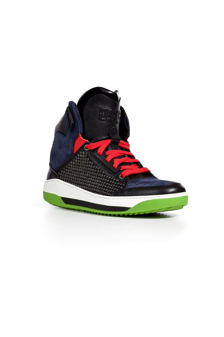 Dsquared2 Dsquared2 Leather/suede Colorblock High-tops - Multicolor