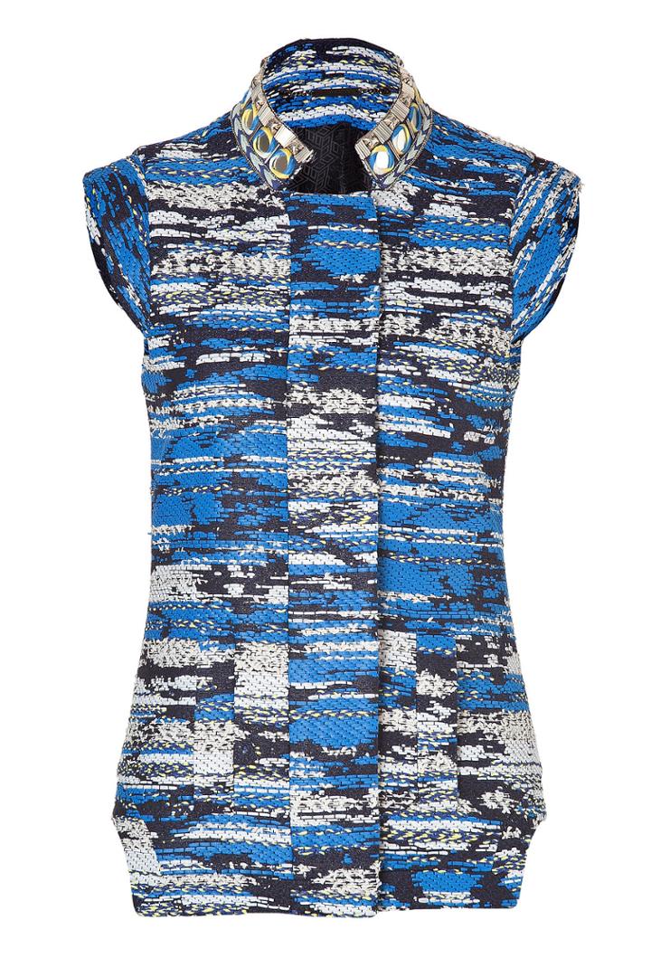 Matthew Williamson Matthew Williamson Blue-multi Embroidered Vest - Blue