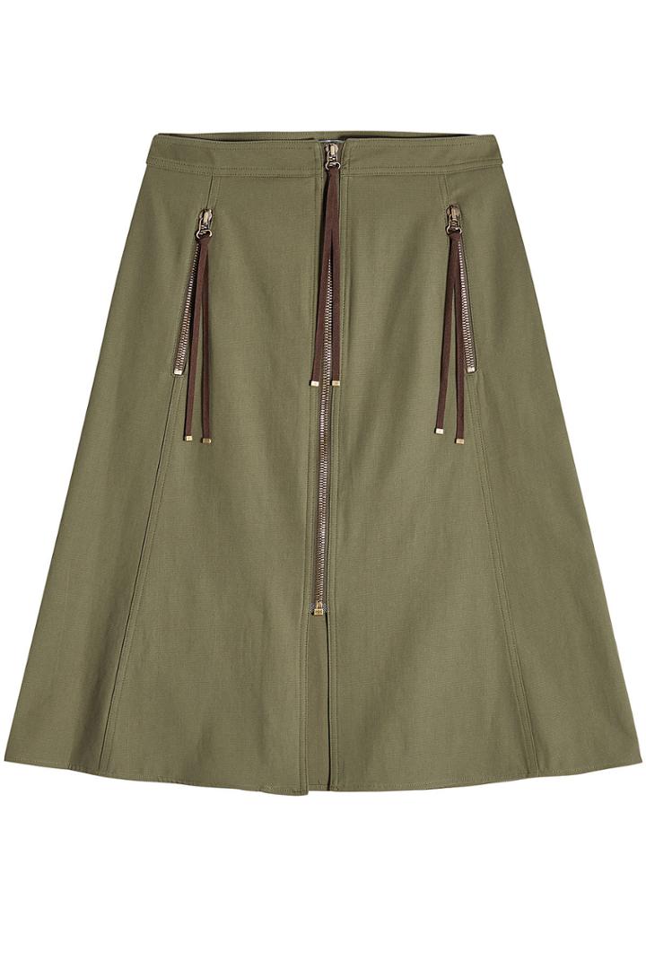 Kenzo Kenzo Midi Skirt With Zipper Front