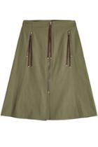 Kenzo Kenzo Midi Skirt With Zipper Front