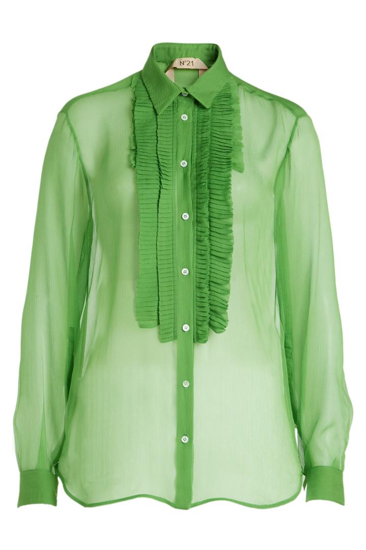 N 21 N&deg;21 Pleated Silk Blouse