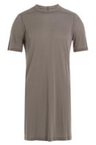 Rick Owens Men Rick Owens Men Long Jersey T-shirt With Silk