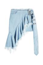 Marques' Almeida Marques' Almeida Mini Wrap Denim Skirt