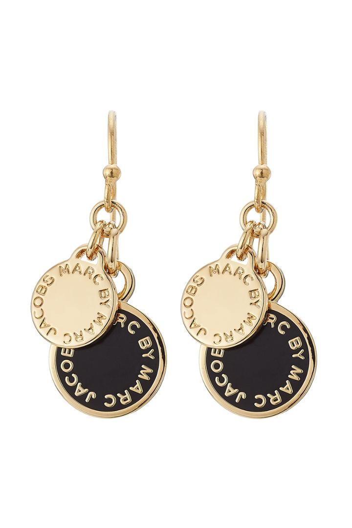 Marc By Marc Jacobs Marc By Marc Jacobs Logo Charm Earrings - Gold