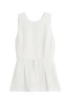Alexander Wang Silk Top With Cut-out Back