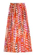 Emilio Pucci Emilio Pucci Printed Silk Chiffon Sarong - Orange