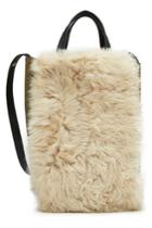 Rag & Bone Rag & Bone Convertible Suede Tote With Shearling