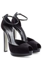 Alexander Mcqueen Alexander Mcqueen Suede Platform Sandals