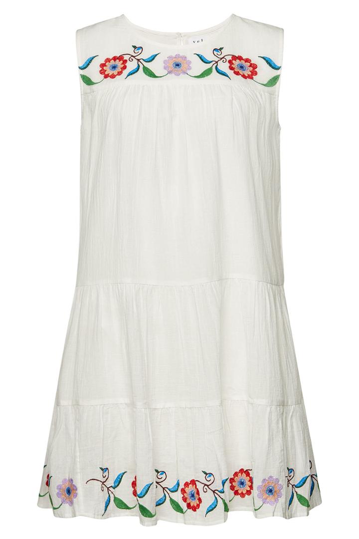 Velvet Velvet Colina Cotton Mini Dress With Embroidery