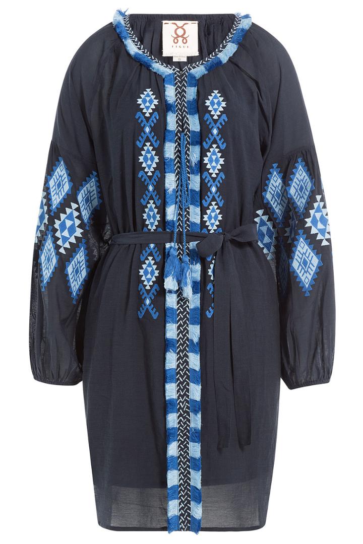 Figue Figue Tula Embroidered Cotton Blend Tunic
