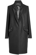 Tara Jarmon Tara Jarmon Virgin Wool Coat With Bead Embellishment